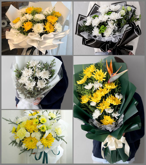 贵州安顺关岭县普利乡白事花束代送